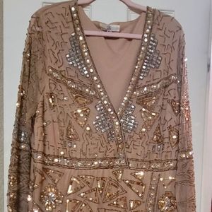 Plus Size Gold Dress